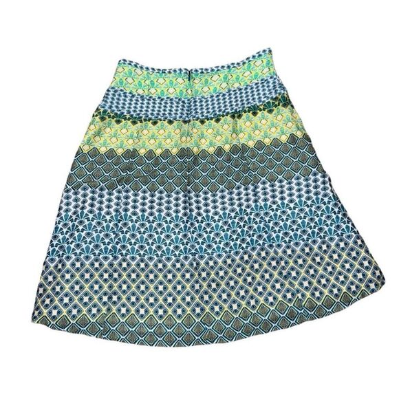 Women's Prana Blue and Green A-Line Skirt Size 6 - Picture 4 of 5